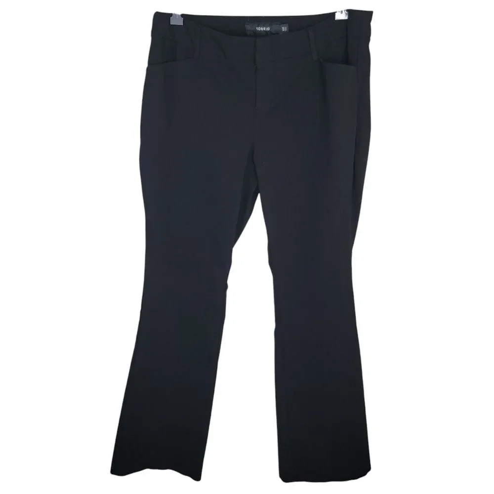 Torrid Studio Black Flare Dress Pants Size 16